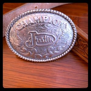 Justin kids cowboy belt
